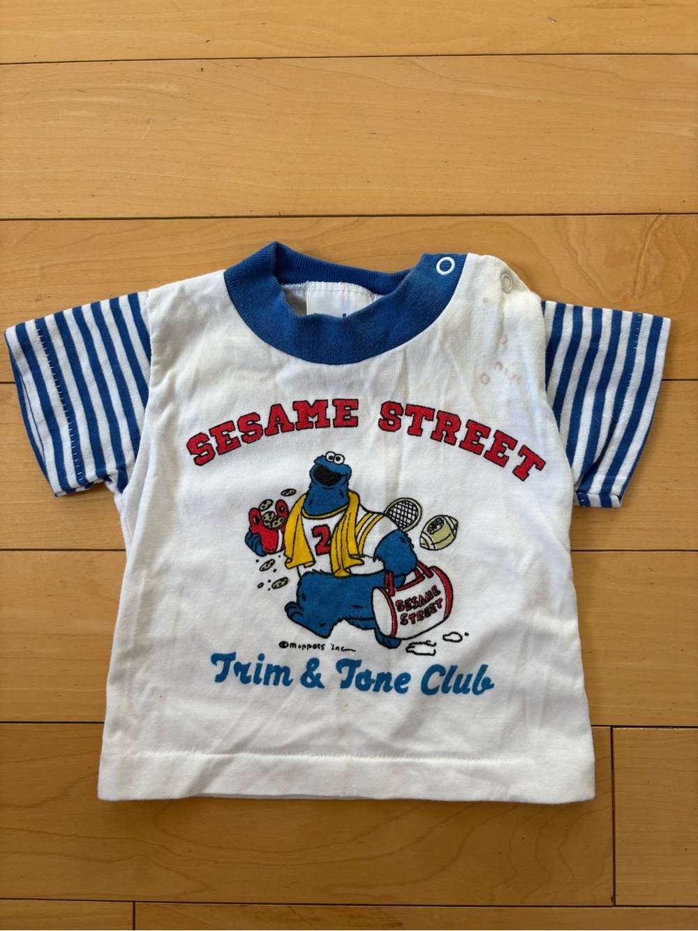 Vintage Sesame Street Cookie Monster Short Sleeve Tee Single Stitch T Shirt